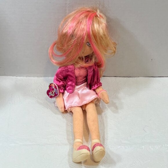 Pretty Patti TY GIRLZ Doll Bendable Pink Clothes 13" Long - Picture 4 of 10